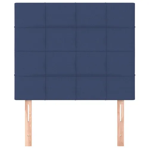 Uzglavlje plavo 90x5x118/128 cm tkanina - Plava 90 cm Visoko Cijena