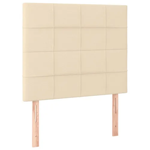 Uzglavlje krem boje 100x5x118/128 cm tkanina - Krema 100 cm Visoko Cijena