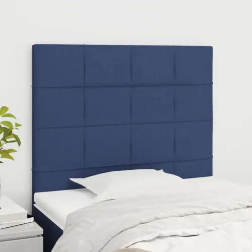 Uzglavlje plavo 100x5x118/128 cm tkanina - Plava 100 cm Visoko Cijena