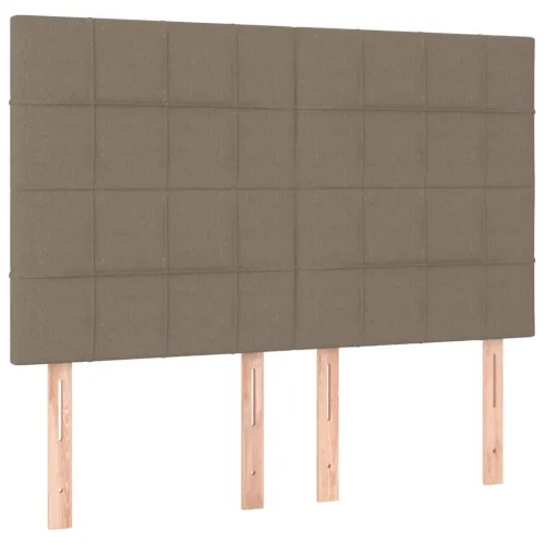 Uzglavlje boje taupe 144x5x118/128 cm tkanina - Sivo-smeđa 144 cm Visoko Cijena