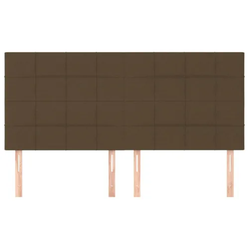Uzglavlje tamnosmeđe 180x5x118/128 cm tkanina - Tamno smeđa 180 cm 1 Visoko Cijena