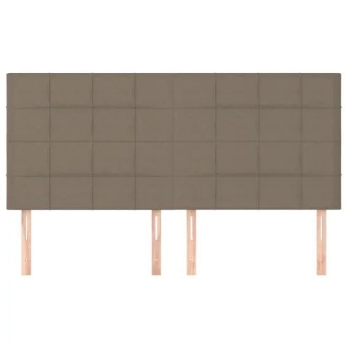 Uzglavlje boje taupe 200x5x118/128 cm tkanina - Sivo-smeđa 200 cm Visoko Cijena