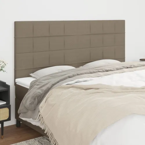 Uzglavlje boje taupe 200x5x118/128 cm tkanina - Sivo-smeđa 200 cm Visoko Cijena