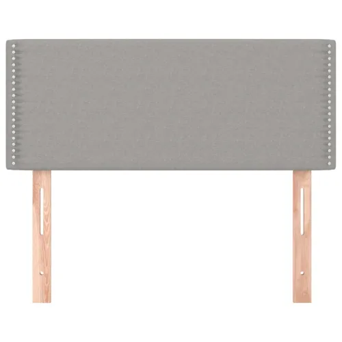 Uzglavlje svjetlosivo 90x5x78/88 cm od tkanine - Svjetlosiva 90 cm Nisko Cijena
