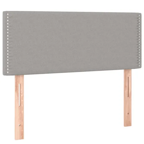 Uzglavlje svjetlosivo 90x5x78/88 cm od tkanine - Svjetlosiva 90 cm Nisko Cijena