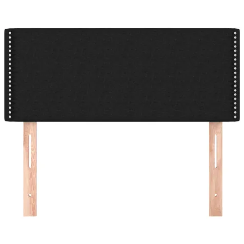 Uzglavlje crno 100x5x78/88 cm od tkanine - Crna 100 cm Nisko Cijena