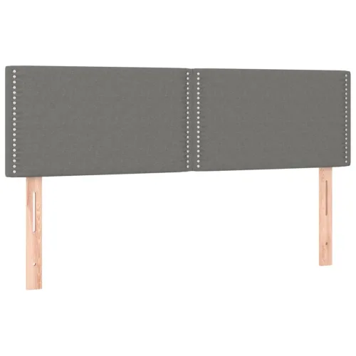 Uzglavlja tamnosiva 144x5x78/88 cm od tkanine - Tamno siva 144 cm Nisko Cijena