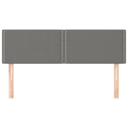 Uzglavlja tamnosiva 144x5x78/88 cm od tkanine - Tamno siva 144 cm Nisko Cijena