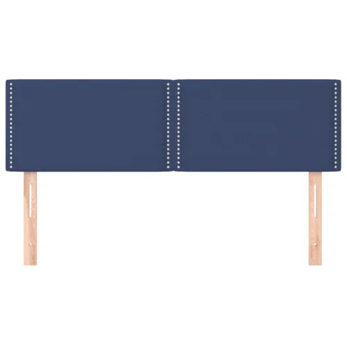 Uzglavlja plava 144x5x78/88 cm od tkanine - Plava 144 cm Nisko Cijena
