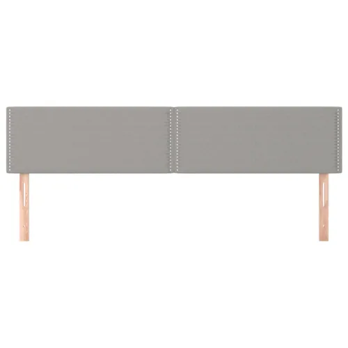 Uzglavlja svjetlosiva 180x5x78/88 cm od tkanine - Svjetlosiva 180 cm Nisko Cijena