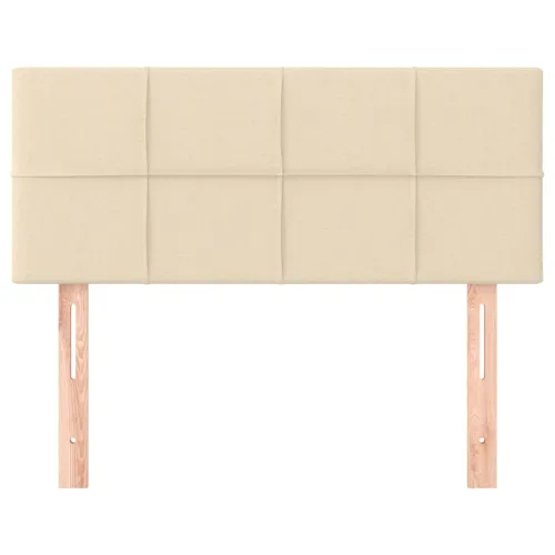 Uzglavlje krem 90x5x78/88 cm od tkanine - Krema 90 cm Nisko Cijena