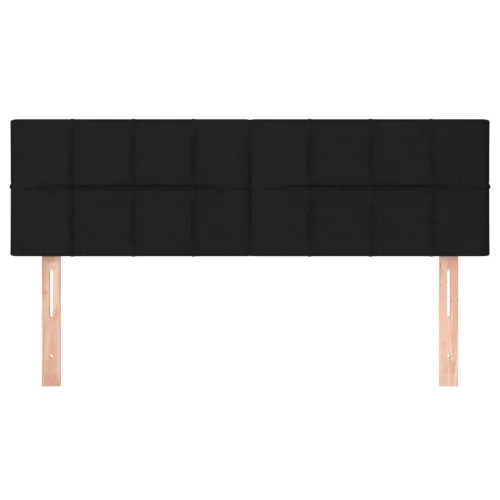 Uzglavlja crna 144x5x78/88 cm od tkanine - Crna 144 cm Nisko Cijena