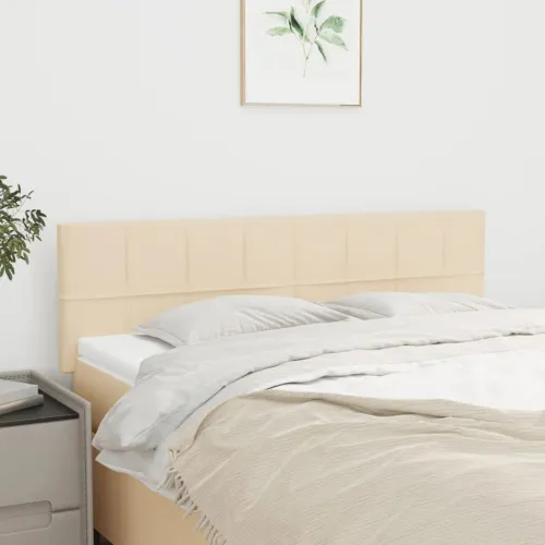 Uzglavlja krem 144x5x78/88 cm od tkanine - Krema 144 cm Nisko Cijena