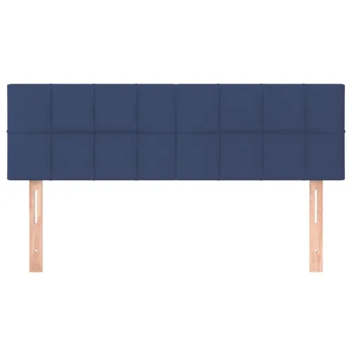 Uzglavlja plava 144x5x78/88 cm od tkanine - Plava 144 cm Nisko Cijena