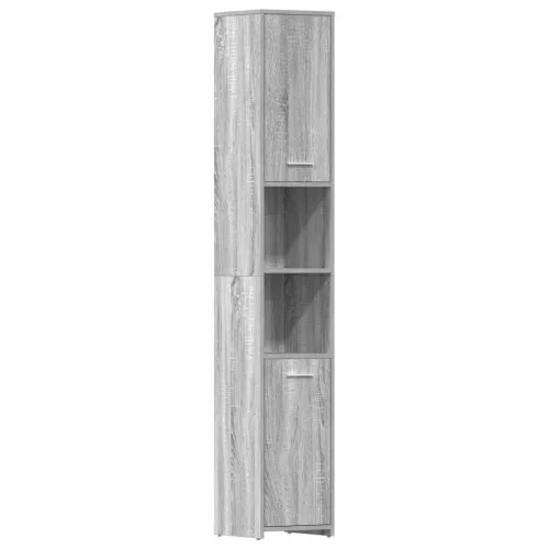 Kupaonski ormarić sivi hrast 30x30x183,5 cm konstruirano drvo - Sivi hrast sonoma S ručkom 1 1 Cijena