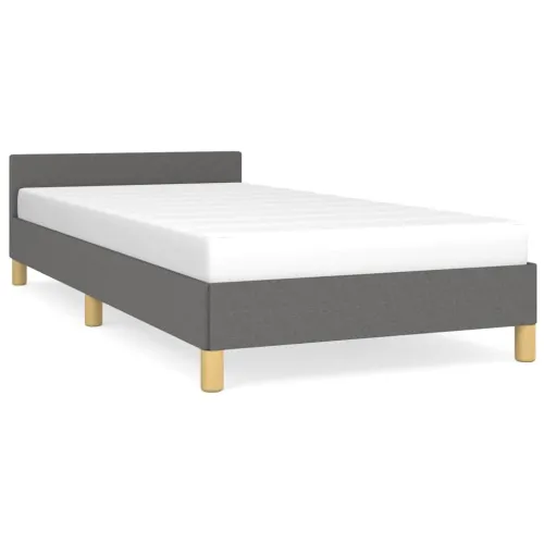 Okvir za krevet bez madraca tamnosivi 80x200 cm od tkanine - Tamno siva 80 x 200 cm Cijena