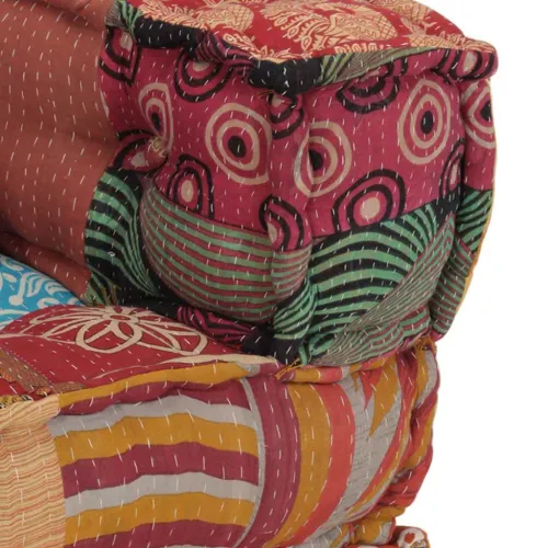 Modularni tabure s jastukom od tkanine s uzorkom patchwork - Patchwork 1 Dio kutne garniture s jastukom Cijena