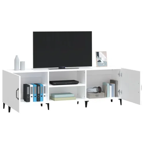 TV ormarić bijeli 150 x 30 x 50 cm od konstruiranog drva - Bijela Cijena