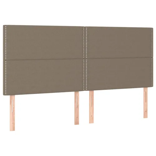 Uzglavlje boje taupe 200x5x118/128 cm tkanina - Sivo-smeđa 200 cm Visoko Cijena