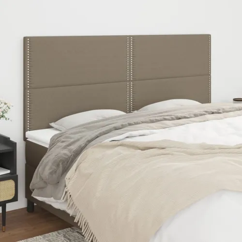 Uzglavlje boje taupe 200x5x118/128 cm tkanina - Sivo-smeđa 200 cm Visoko Cijena