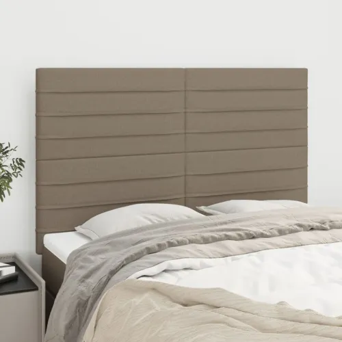 Uzglavlje boje taupe 144x5x118/128 cm tkanina - Sivo-smeđa 144 cm Visoko Cijena