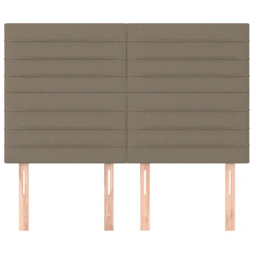 Uzglavlje boje taupe 144x5x118/128 cm tkanina - Sivo-smeđa 144 cm Visoko Cijena