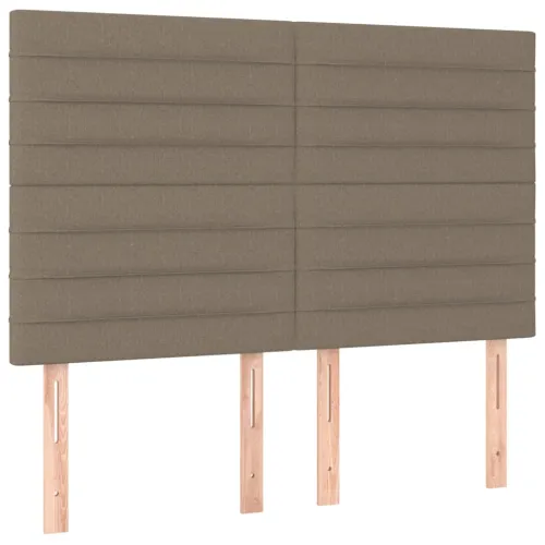 Uzglavlje boje taupe 144x5x118/128 cm tkanina - Sivo-smeđa 144 cm Visoko Cijena