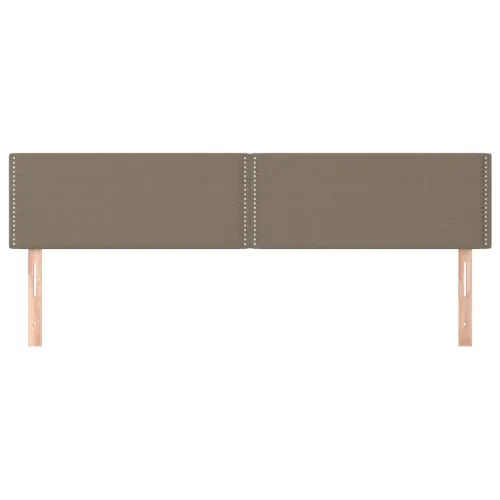 Uzglavlja smeđesiva 200x5x78/88 cm od tkanine - Sivo-smeđa 200 cm Nisko Cijena