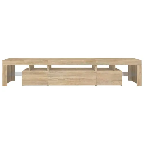 TV ormarić s LED svjetlima boja hrasta sonome 215x36,5x40 cm - sonoma hrast 2 215 cm Sonoma hrast Cijena