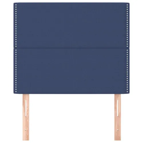 Uzglavlje plavo 100x5x118/128 cm tkanina - Plava 100 cm Visoko Cijena