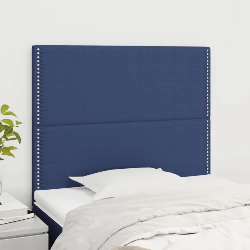 Uzglavlje plavo 100x5x118/128 cm tkanina - Plava 100 cm Visoko Cijena