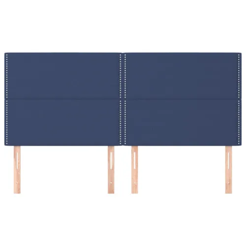Uzglavlje plavo 200x5x118/128 cm tkanina - Plava 200 cm Visoko Cijena