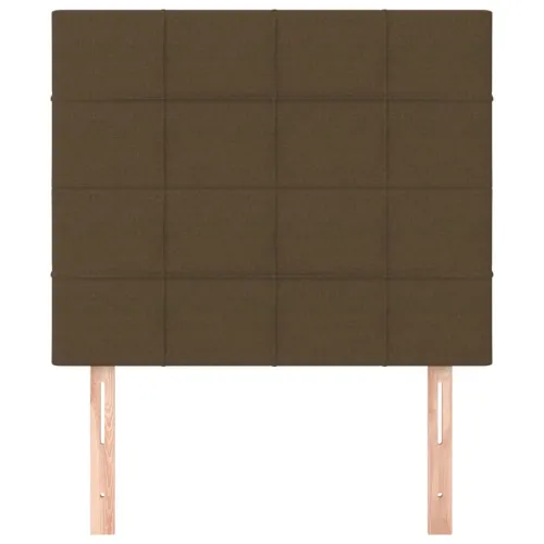 Uzglavlje tamnosmeđe 80x5x118/128 cm tkanina - Tamno smeđa 80 cm Visoko Cijena