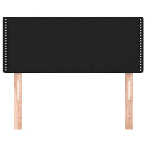Uzglavlje crno 80 x 5 x 78/88 cm od tkanine - Crna 80 cm Nisko Cijena