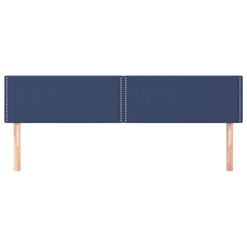 Uzglavlja plava 200x5x78/88 cm od tkanine - Plava 200 cm Nisko Cijena