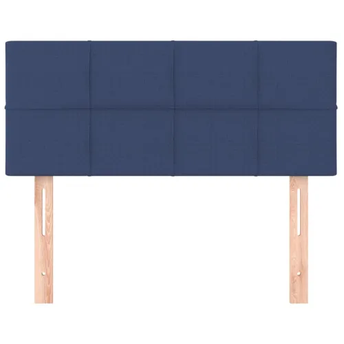 Uzglavlje plavo 90x5x78/88 cm od tkanine - Plava 90 cm Nisko Cijena