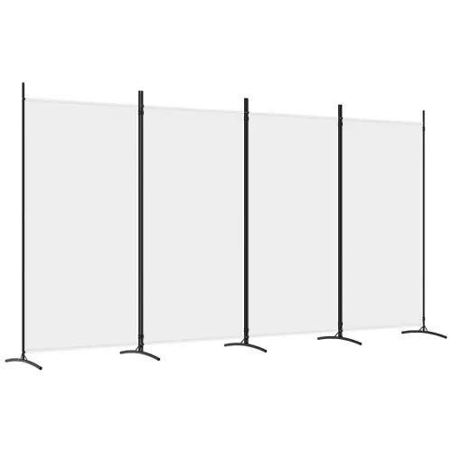 Paravan - Sobna pregrada s 4 panela bijela 346 x 180 cm od tkanine - Bijela 346 x 180 cm 1 1 Cijena