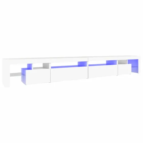 TV ormarić s LED svjetlima bijeli 290x36,5x40 cm - Bijela 3 290 cm Bijela Cijena