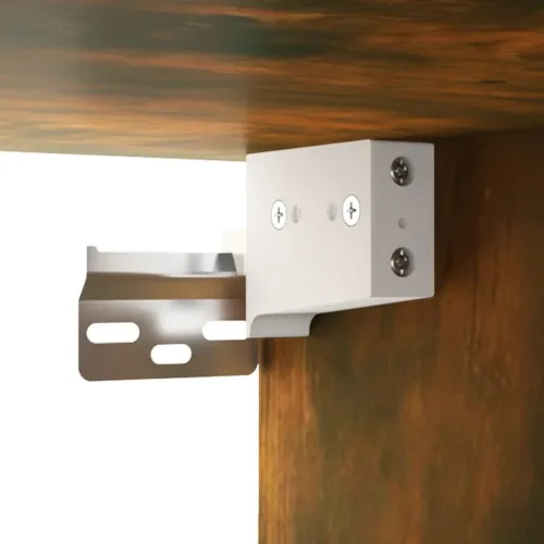 Ormarić s ugrađenim Lavabo - Umivaonikom boja dimljenog hrasta drveni - Dimljeni hrast 100 x 38.5 x 45 cm sa slavinom i odvodom Cijena