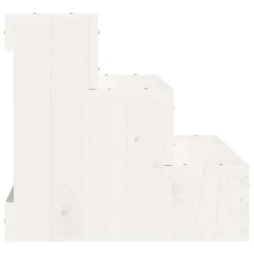 Stepenice za kućne ljubimce bijele 40x37,5x35 cm od borovine - Bijela 40 x 37.5 x 35 cm Cijena