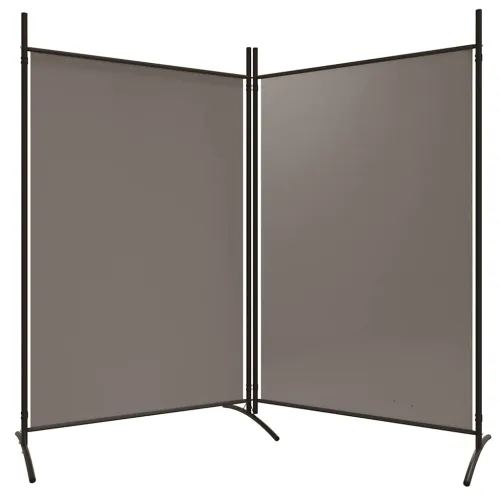 Paravan - Sobna pregrada s 2 panela antracit 175 x 180 cm od tkanine - Antracit 175 x 180 cm Cijena