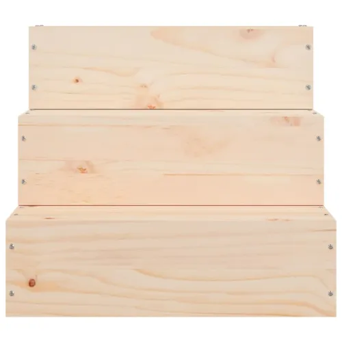 Stepenice za kućne ljubimce 40x37,5x35 cm od masivne borovine - Prirodna 40 x 37.5 x 35 cm Cijena