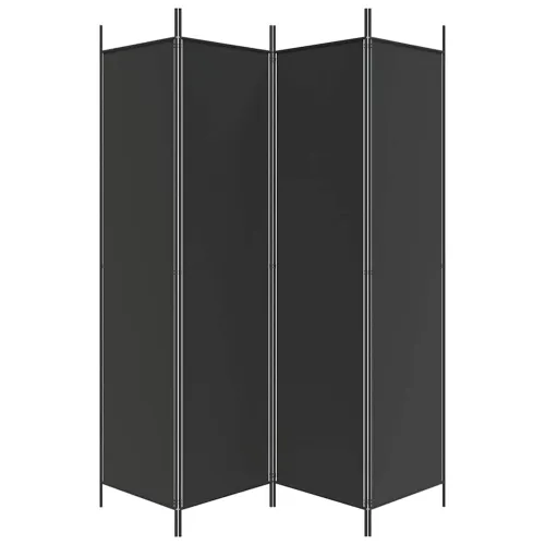Paravan - Sobna pregrada s 4 panela crna 200 x 200 cm od tkanine - Crna 200 x 200 cm Cijena