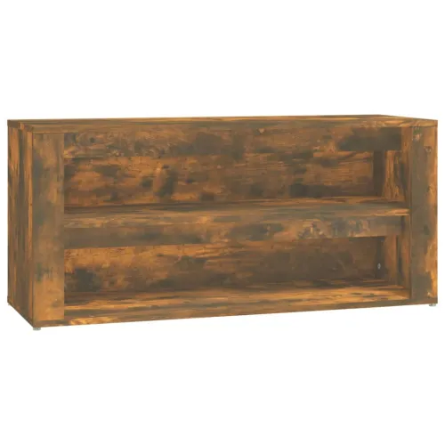 Stalak za cipele boja hrasta 100 x 35 x 45 cm konstruirano drvo - Dimljeni hrast Cijena