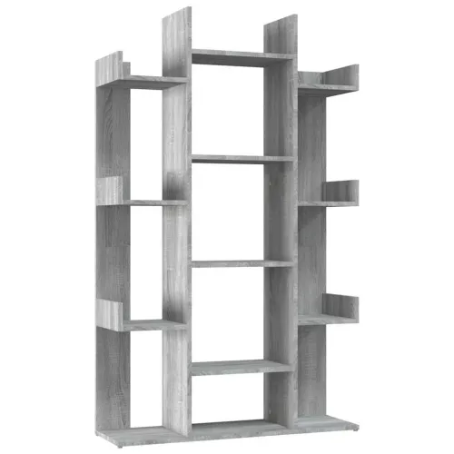 Ormarić za knjige boja hrasta 86x25,5x140 cm konstruirano drvo - Sivi hrast sonoma 86 cm Cijena