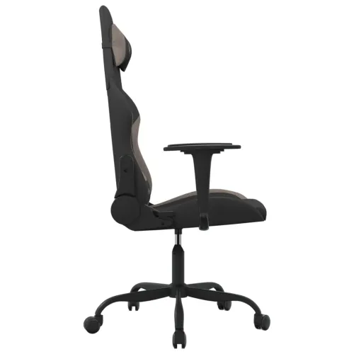 Gaming stolica od tkanine crna i Smeđe-siva - Crna i smeđesiva Bez naslona za noge Cijena