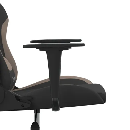 Gaming stolica od tkanine crna i Smeđe-siva - Crna i smeđesiva Bez naslona za noge Cijena