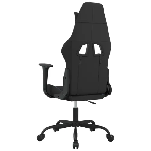 Gaming stolica crno-plava od tkanina - Crna i plava Bez naslona za noge Cijena