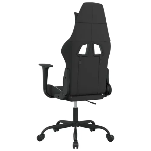 Gaming stolica od tkanine crna i Bijela - Crno-bijelo Bez naslona za noge Cijena
