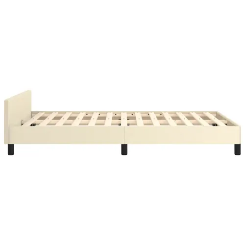 Okvir kreveta s uzglavljem bez madraca krem 120x200 cm - Krema 120 x 200 cm Cijena